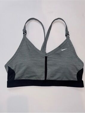 Nike Grey and Black Sports Bra
